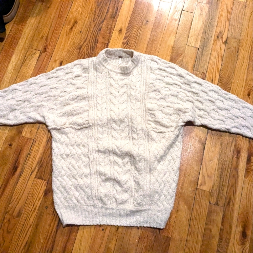 Free People Loveship sweater mini ivory XS